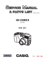 Casio QV-3500EX Service Manual & Parts Catalogue preview