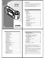 Casio QV-700 Owner'S Manual preview