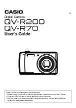 Preview for 1 page of Casio QV-R200 User Manual