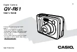 Casio QVR61 - Digital Camera - 6.0 Megapixel User Manual preview