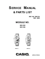 Casio QW-2365 Service Manual preview