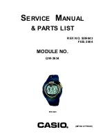 Casio QW-2634 Service Manual & Parts List preview