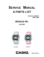 Casio QW-2983 Service Manual preview