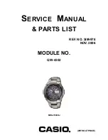 Casio QW-4302 Service Manual предпросмотр