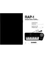 Preview for 1 page of Casio RAP-1 Operation Manual