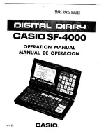 Casio SF-4000 Operation Manual preview