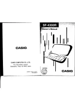 Предварительный просмотр 1 страницы Casio SF-4300R Owner'S Manual