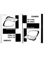 Casio SF-4700L User Manual preview