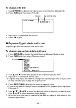 Preview for 47 page of Casio SF-5580 Owner'S Manual