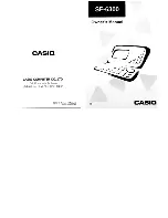 Preview for 1 page of Casio SF-6300 Owner'S Manual