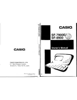 Preview for 1 page of Casio SF-7900E Owner'S Manual