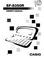 Casio SF-8350R Owner'S Manual предпросмотр