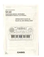 Casio SK-60 Operation Manual предпросмотр