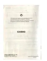 Preview for 34 page of Casio SK-60 Operation Manual