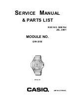 Casio STG-110 Service Manual & Parts List предпросмотр