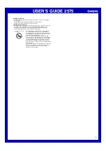 Preview for 4 page of Casio STR300-1C User Manual