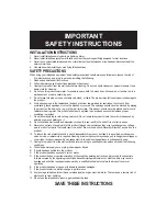 Предварительный просмотр 2 страницы Casio TA-111 Safety Instructions