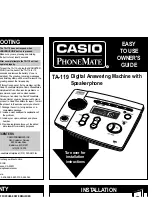 Preview for 12 page of Casio TA-119 User Manual