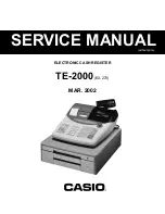 Casio TE-100 Service Manual preview