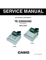 Casio TE-2200 Service Manual preview