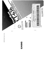 Casio Tone Bank CT-636 Operation Manual preview