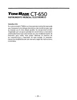 Preview for 28 page of Casio Tone Bank CT-650 Opration Ma