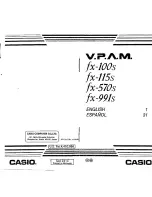 Preview for 1 page of Casio V.P.A.M. fx-100s User Manual