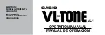 Casio VL-Tone VL-1 Operation Manual preview