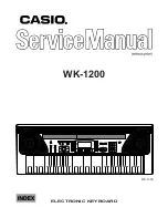 Casio WK-1200 Service Manual preview