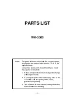 Preview for 23 page of Casio WK-3300 Service Manual