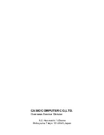 Предварительный просмотр 33 страницы Casio WK-3700 Service Manual