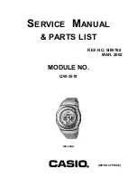 Casio WV-54DA Service Manual & Parts List предпросмотр