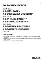 Casio X J-S400U User Manual preview