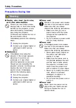 Preview for 4 page of Casio XJ 350 - XGA DLP Projector User Manual