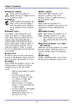 Preview for 6 page of Casio XJ 350 - XGA DLP Projector User Manual