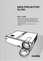Casio XJ-360 - XGA DLP Projector User Manual preview
