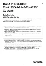 Casio XJ-A135 Guide Manual предпросмотр