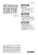 Предварительный просмотр 1 страницы Casio XJ-A142 Setup Manual