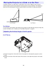 Preview for 25 page of Casio XJ-F Series User Manual