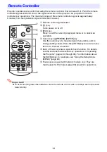 Preview for 12 page of Casio XJ-F100W User Manual