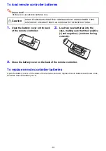 Preview for 13 page of Casio XJ-F100W User Manual