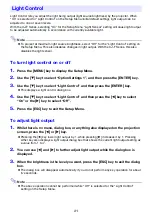 Preview for 21 page of Casio XJ-F100W User Manual