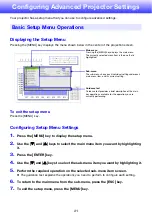 Предварительный просмотр 21 страницы Casio XJ-H1600 User Manual