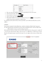 Preview for 3 page of Casio XJ-L8300HN Manual