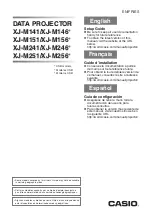 Preview for 1 page of Casio XJ-M141 Setup Manual