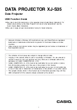 Casio XJ-S30 - 2 Function Manual предпросмотр