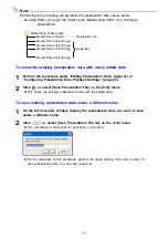 Предварительный просмотр 27 страницы Casio XJ-S30 - 2 Function Manual