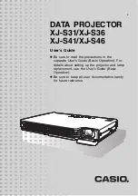 Casio XJ-S31 - XGA DLP Projector User Manual предпросмотр