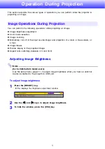 Preview for 5 page of Casio XJ-S31 - XGA DLP Projector User Manual