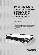 Предварительный просмотр 1 страницы Casio XJ-S32 - XGA DLP Projector User Manual